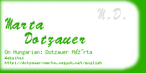marta dotzauer business card